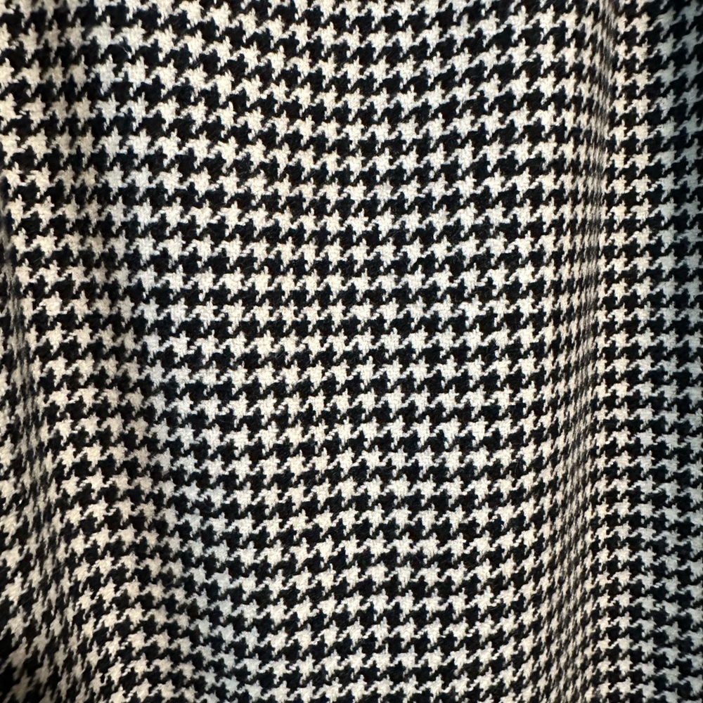 Vintage Rare Pierre Balmain‎ MIDI Houndstooth Wool Skirt Size 10 - Picture 7 of 11